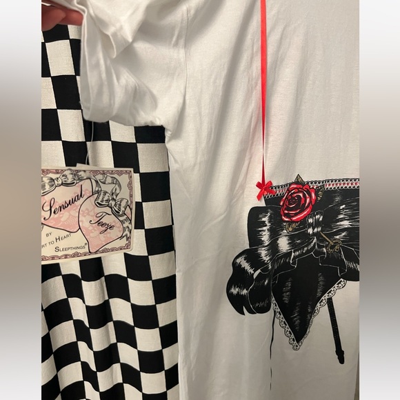 NWT Vintage Sensual Teeze Night Gown Lingerie Shirt - Picture 12 of 14